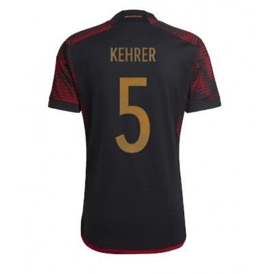 Echipament fotbal Germania Thilo Kehrer #5 Tricou Deplasare Mondial 2022 maneca scurta